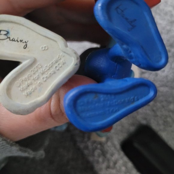 Lot Of 2 SMURFS McD's  PVC TOYS / CAKE TOPERS - HANDY & Brainy - Picture 3 of 3